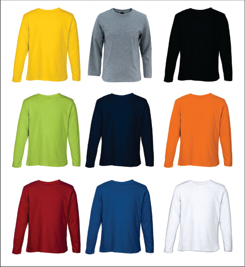 145g Long Sleeve T-Shirt Kiddies
